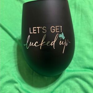 Black Insulated Wine Tumbler